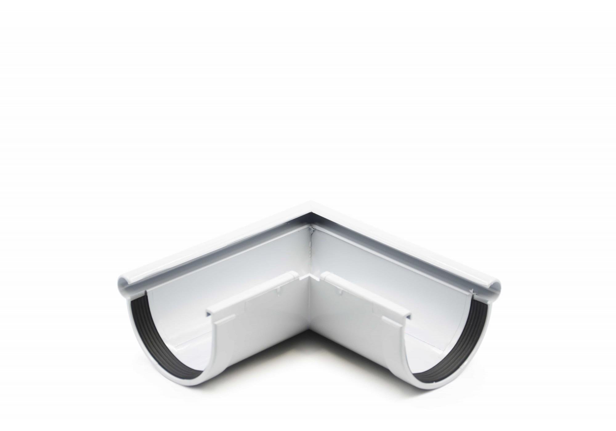 Угол желоба наружный RAINWAY 90° 130/100 Серый (201120230846) - фото 1 Угол желоба наружный RAINWAY 90° 130/100 Серый (201120230846) - фото 1