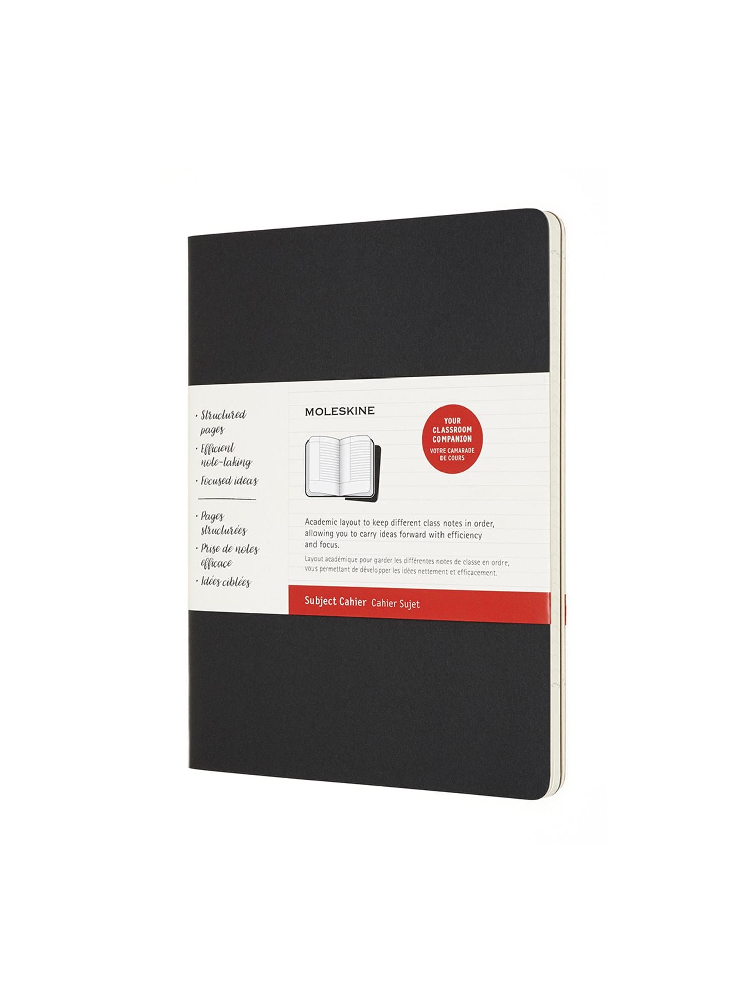 Блокнот Moleskine Cahier Subject большой 2 шт. Черный/Бежевый (CH4STNB)
