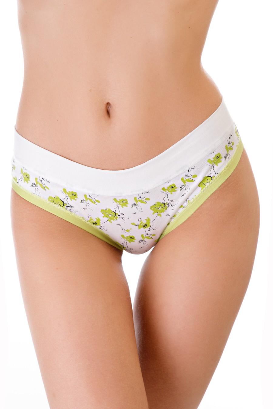 Трусики слип Emy р. 3/M Шампань/Салатовый (71510)