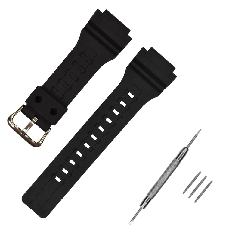 Ремінець для Casio AE-1400 Black SI (4115) Ремінець для Casio AE-1400 Black SI (4115)
