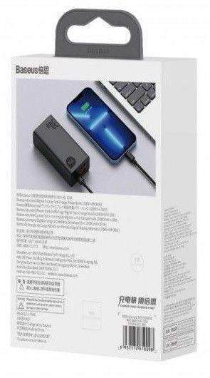 Повербанк BASEUS Adaman 10000mAh Metal Digital 30W Black (PPAD040001) - фото 6