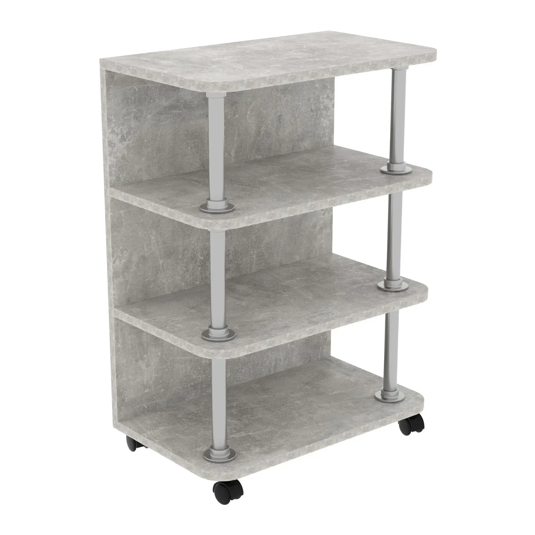 Тумба мобильная Kontinent ТМ-3 на колесиках 500х300х700 мм Бетон (81829124)