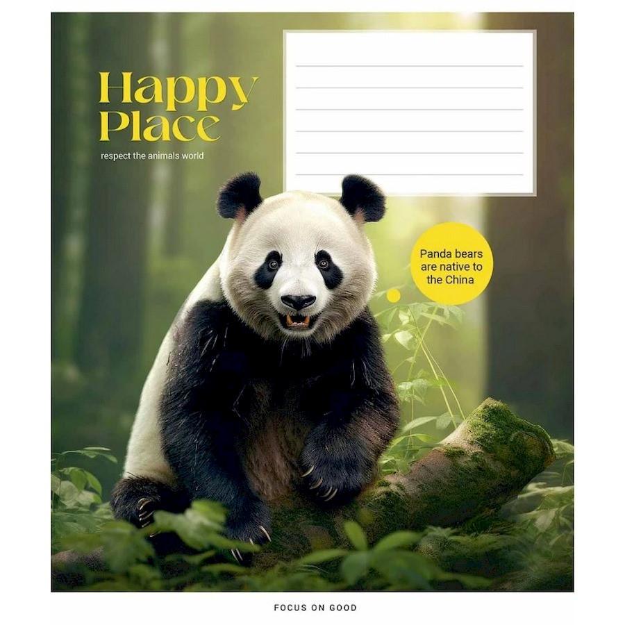 Шкільний зошит Wild selfie 012-3352K-3 в клітку 12 аркушів (RLT40309)