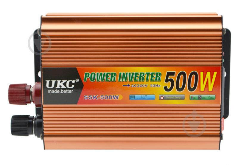 Перетворювач напруги інвертор UKC SSK 500W 12V-220V Gold (np2_00164) - фото 2