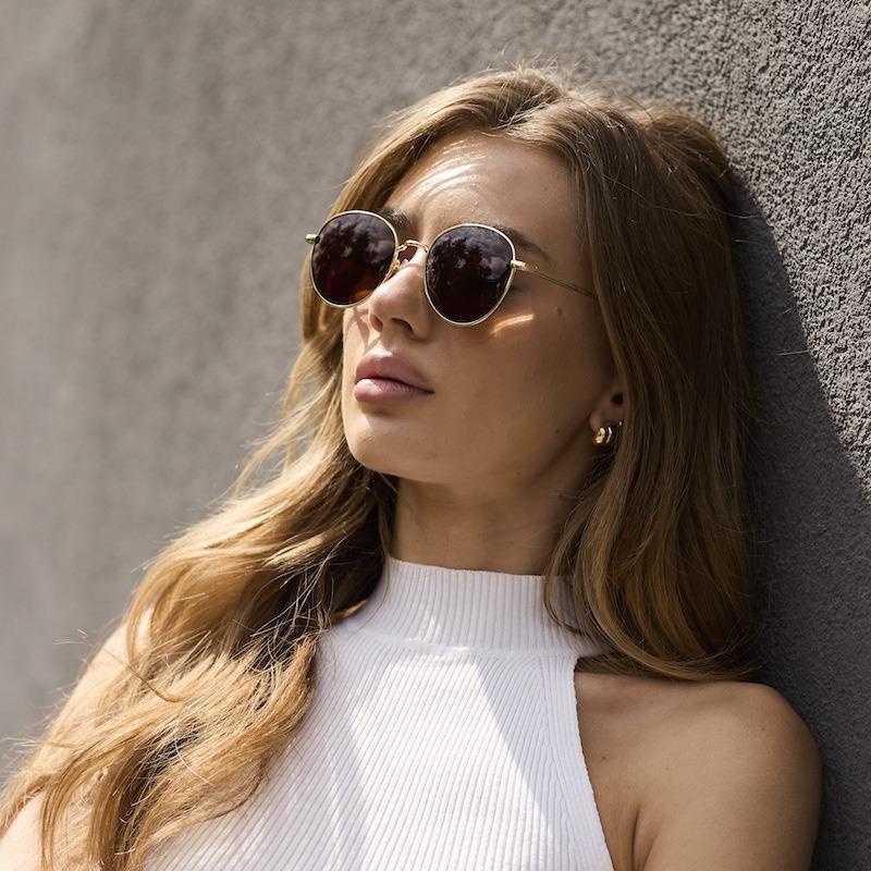 Окуляри сонцезахисні UG001 у металевій оправі з поляризацією Grey - фото 3