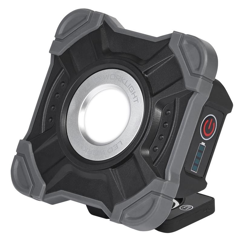 Прожектор Osram Worklight Val Bat LED 10W 5V 800lm 6500K IP54 DIM 100x45x100 мм с аккумулятором (4099854430558) - фото 3 Прожектор Osram Worklight Val Bat LED 10W 5V 800lm 6500K IP54 DIM 100x45x100 мм с аккумулятором (4099854430558) - фото 3