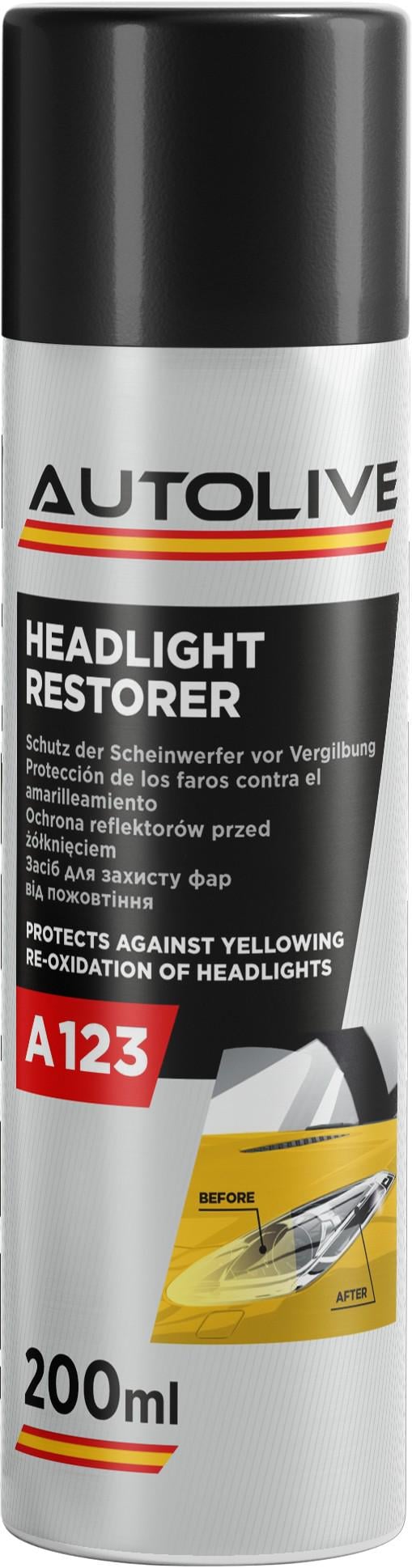 Засіб для захисту фар від пожовтіння та зміни кольору 200 мл