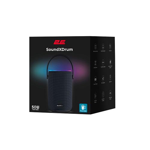 Портативная колонка 2E BSSXDWBK SoundXDrum TWS MP3 Wireless Waterproof Bluetooth 50 Вт Black (13103982) - фото 7