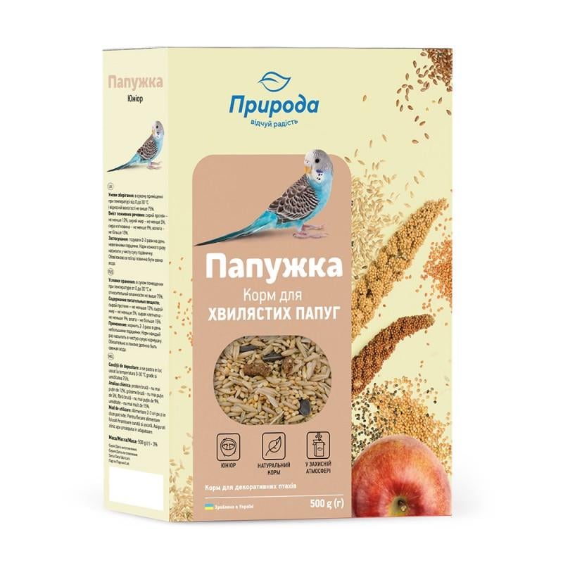 Корм для молодых попугаев Природа Папужка Юниор 6 шт. 500 г (1442557382)