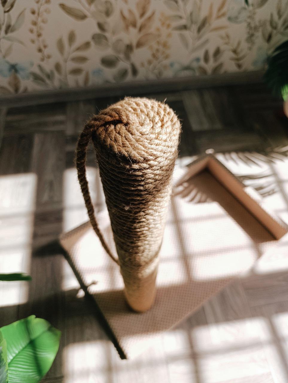 Когтеточка лежанка для кошек 62x55x45 см Бежевый - фото 2 Когтеточка лежанка для кошек 62x55x45 см Бежевый - фото 2