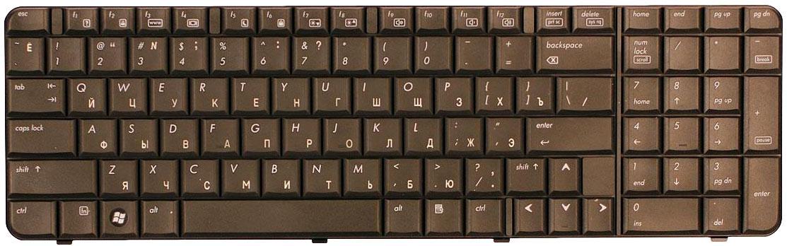 Клавиатура для ноутбука HP Compaq 6820/6820S Black