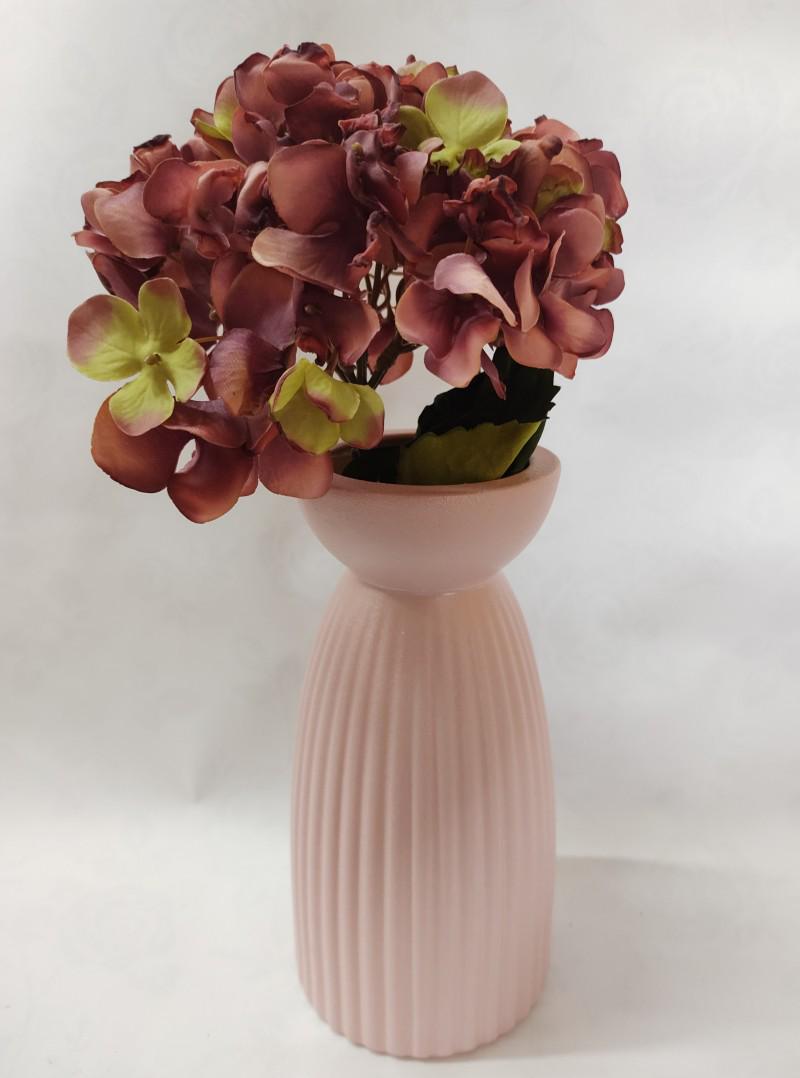 Ваза керамическая BonaDi Тиффани 22см розовая (100382) Ваза керамическая BonaDi Тиффани 22см розовая (100382)