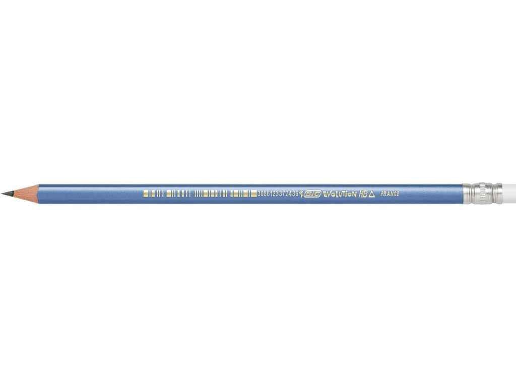 Карандаш BIC Evolution Triangle с резинкой HB 12 шт. (BC964849)