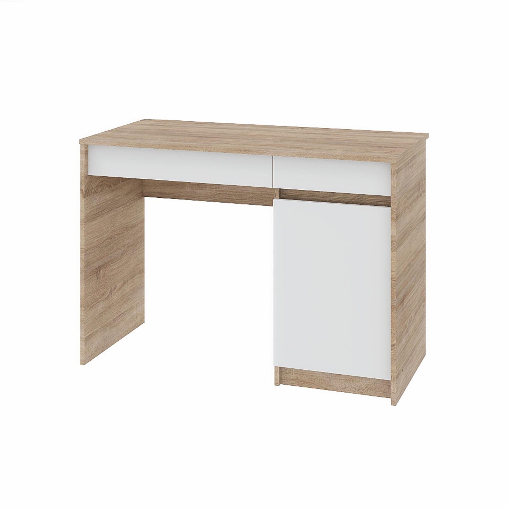 Компьютерный стол Еверест 1100 СИТИ 110х50х77 см Дуб сонома/Белый (09234) - фото 5