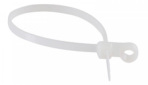 Стяжка-хомут кабельная АСКО-Укрем СHS-150MT 3,5х145 мм с монтажным отверстием под винт нейлон 6,6 1 шт. Белый (A0150090051)