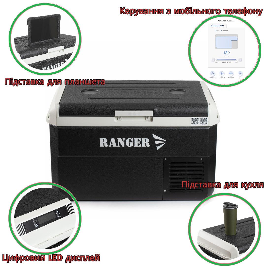 Автохолодильник компрессорный Ranger Ice Cool 30 л Черный (30492322) - фото 16 Автохолодильник компрессорный Ranger Ice Cool 30 л Черный (30492322) - фото 16