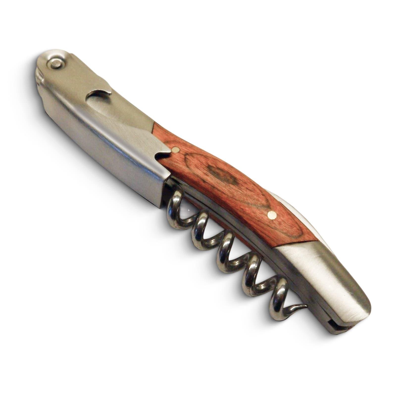 Ніж штопор Olin & Olin складаний з дерев’яною ручкою 11 см (8081-NR-b-01)