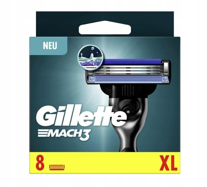 Змінні картриджі для гоління чоловічі Gillette Mach 3 касети 8 шт. (17929210) - фото 2