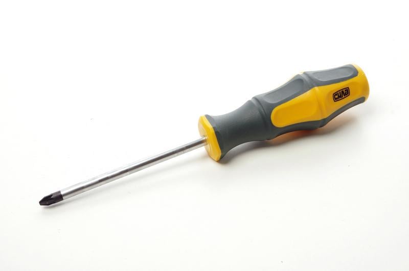 Викрутка хрестова Сила CrV PZ2х100 мм обгумована (300746)