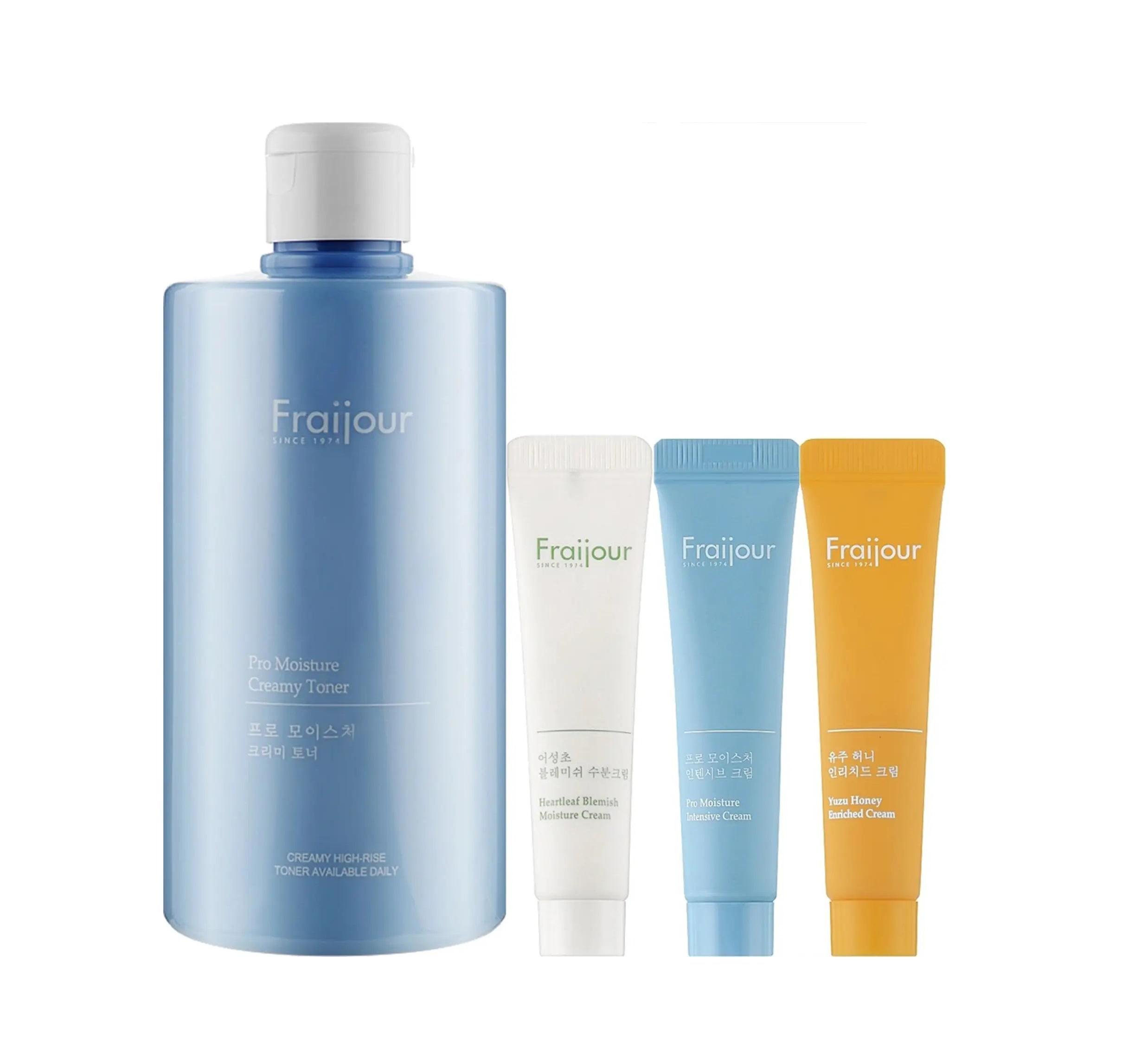 Набор экстра увлажнение Pro-moisture Yuzu Heartleaf toner Fraijour 500 мл 3 по 10 мл (8050600100011)