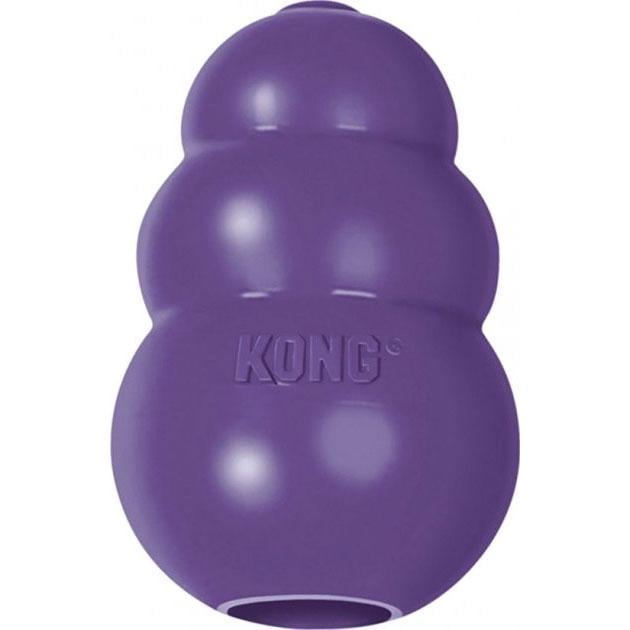 Игрушка для собак средних и крупных пород зрелого возраста KONG Senior Груша-кормушка L 10,4x7x7 см Фиолетовый (035585111438)