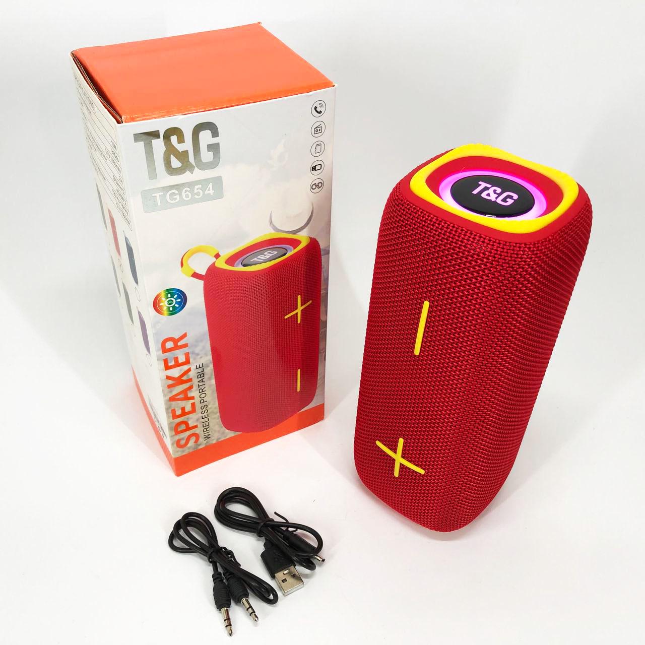 Колонка портативна з підсвічуванням TG654 8W Червоний - фото 12