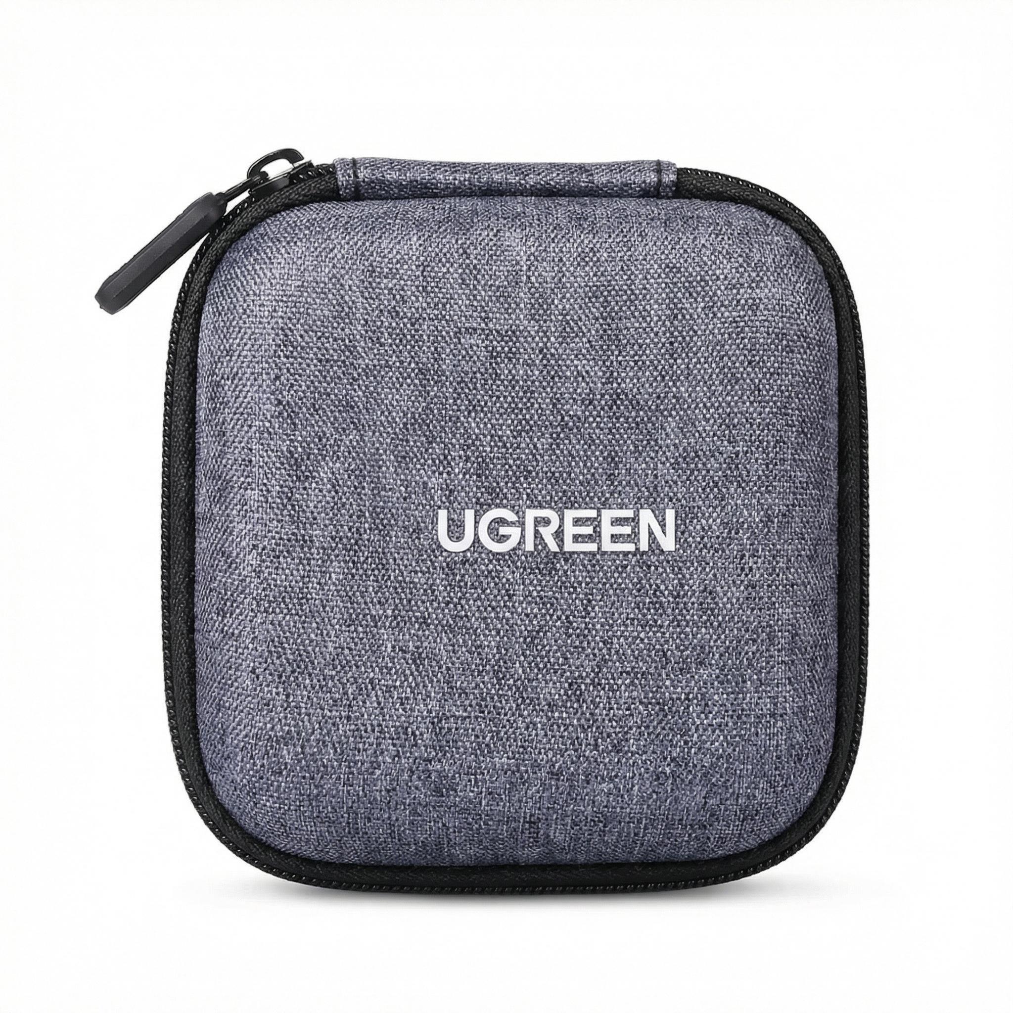 Чехол-органайзер для наушников UGREEN LP128 EVA 84х82х40 мм Серый (70577)