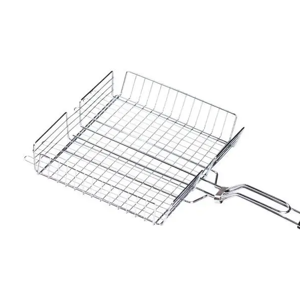 Решетка глубокая для гриля и барбекю Grill из нержавеющей стали 42х31 см (HP458RESH) - фото 2 Решетка глубокая для гриля и барбекю Grill из нержавеющей стали 42х31 см (HP458RESH) - фото 2