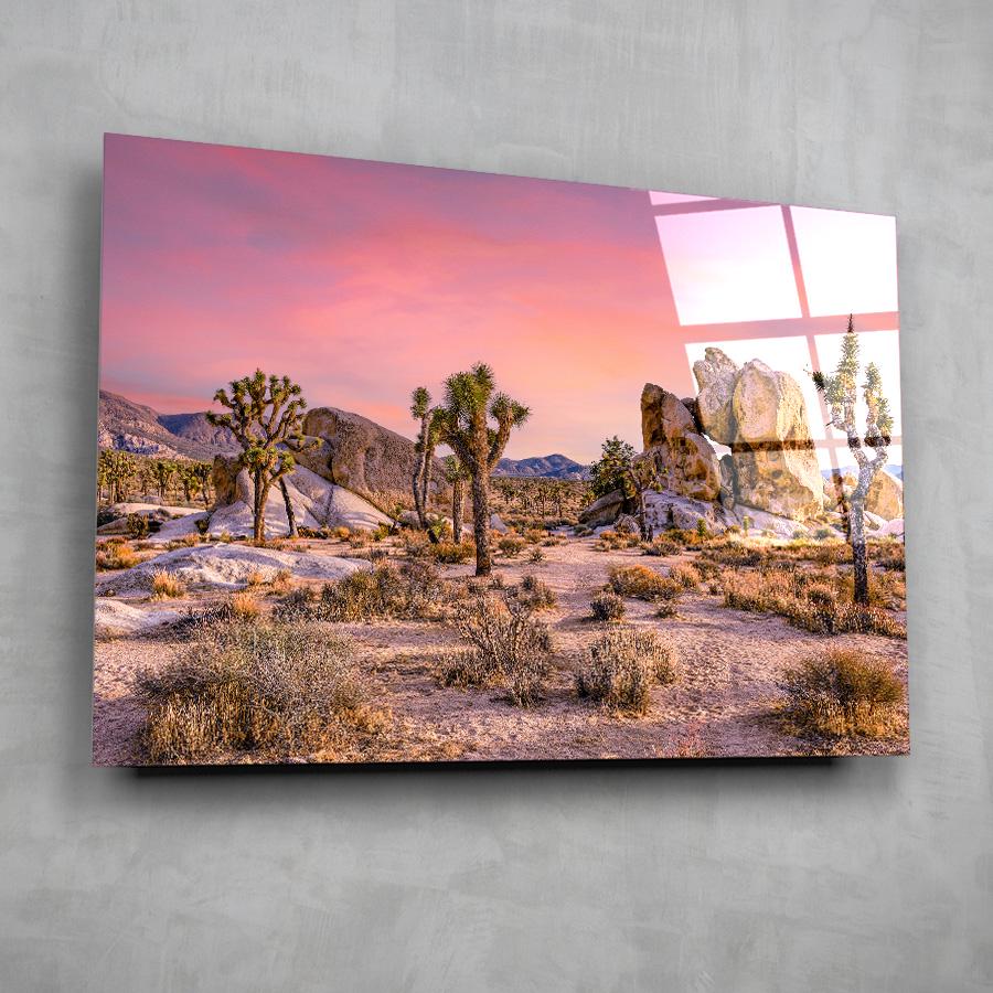 Картина на стекле NovellaPrint Закат в пустыне 90х60 см (594.3)