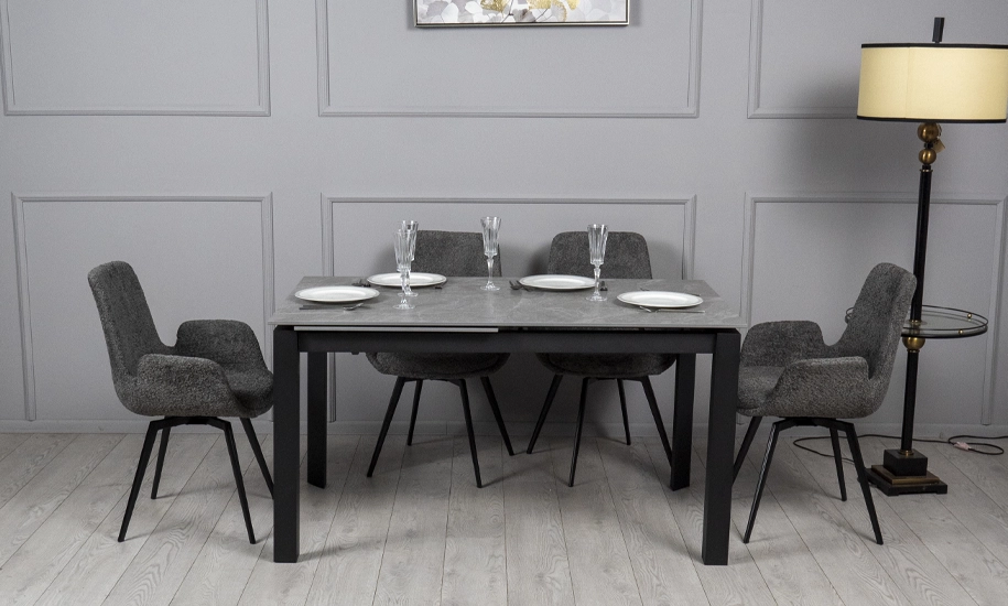 Стол раскладной Ларс 1400/2000х800х750 мм Серый - фото 3 Стол раскладной Ларс 1400/2000х800х750 мм Серый - фото 3