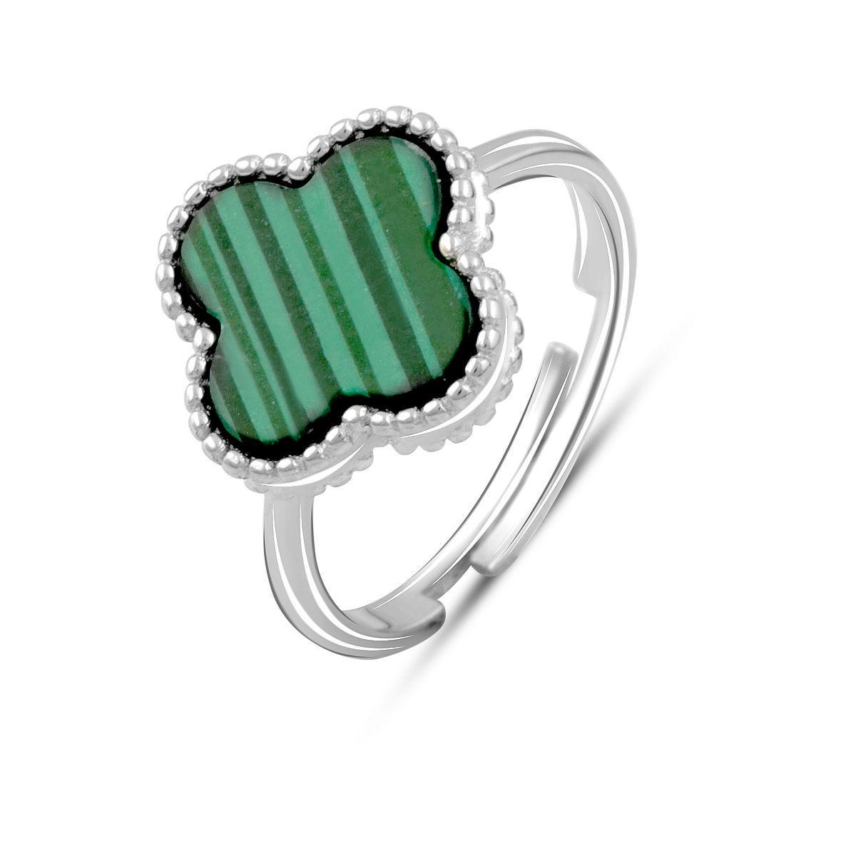 Кольцо серебряное Tiva с малахитом 2,83 г р. 16 (2099024)