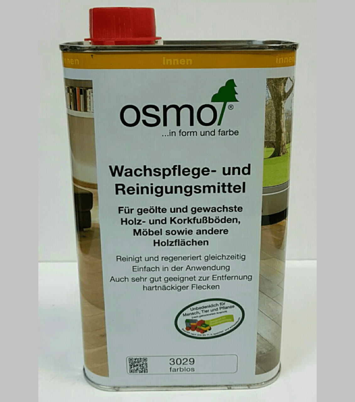 Эмульсия восковая для ухода и очистки древесины Osmo WACHSPFLEGE und Reinigungsmittel 0,5 л бесцветный (3029)