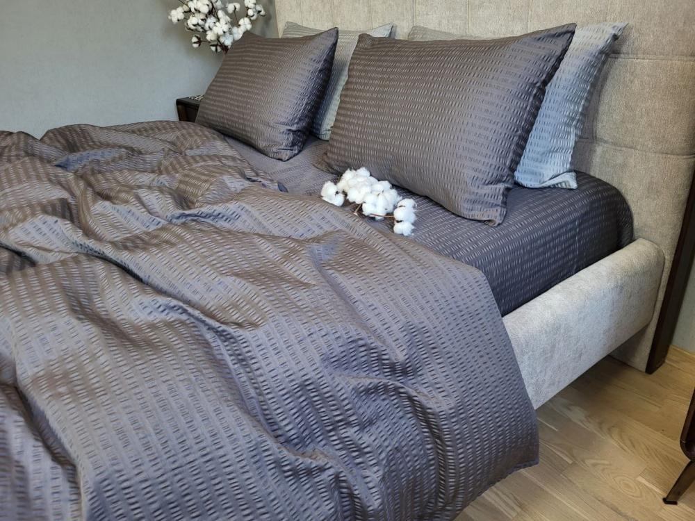 Комплект постельного белья Кис S2024 сатин Premium Gofre полуторный/наволочки 50х70/70х70 см (6496) - фото 6 Комплект постельного белья Кис S2024 сатин Premium Gofre полуторный/наволочки 50х70/70х70 см (6496) - фото 6