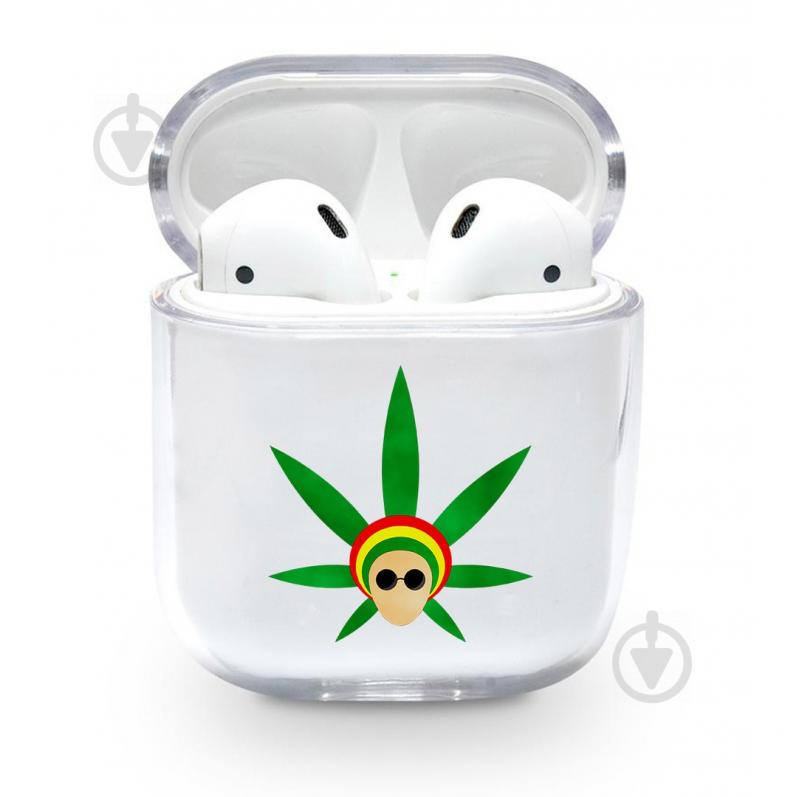 Прозрачный силиконовый чехол Apple AirPods с рисунком - Раста (KAP1175) Прозрачный силиконовый чехол Apple AirPods с рисунком - Раста (KAP1175)