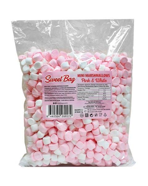 Маршмеллоу Sweet Bag Mini Marshmallow Pink & White 1 кг