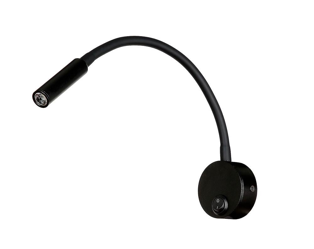 Бра светодиодная Levistella 920V1501 BK Лофт с выключателем на корпусе LED Черный (2172278959)