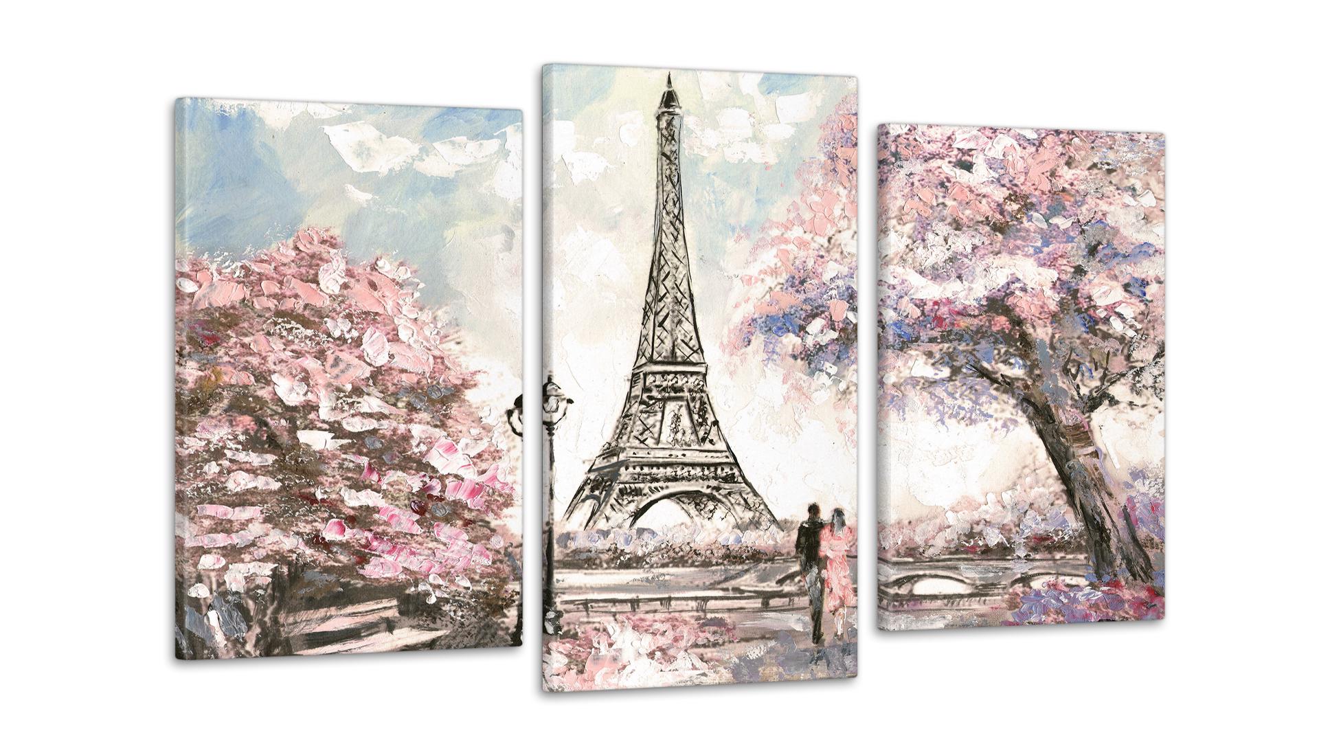 Модульная картина Париж 53x100 см (Art-42_3)
