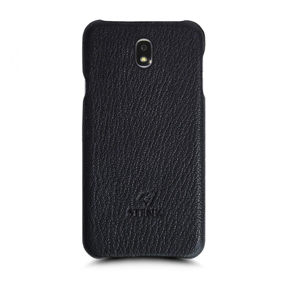 Кожаная накладка Stenk Cover для Samsung Galaxy J7 (2017) Черный (69431)