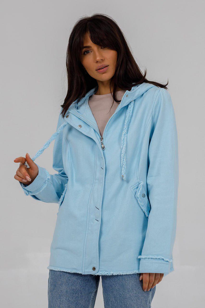 Куртка джинсовая oversize р. 50 Голубой (248\64)