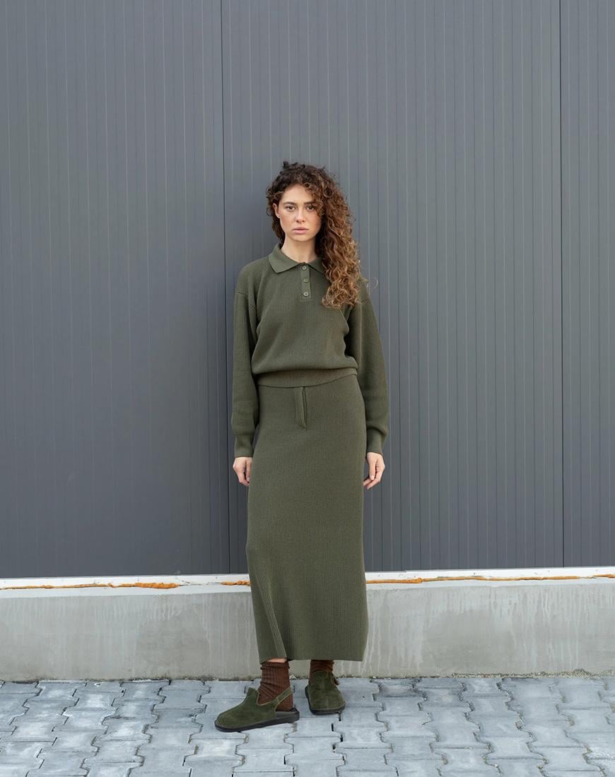 Костюм Cotton жіночий MERJ оливковий XS-S