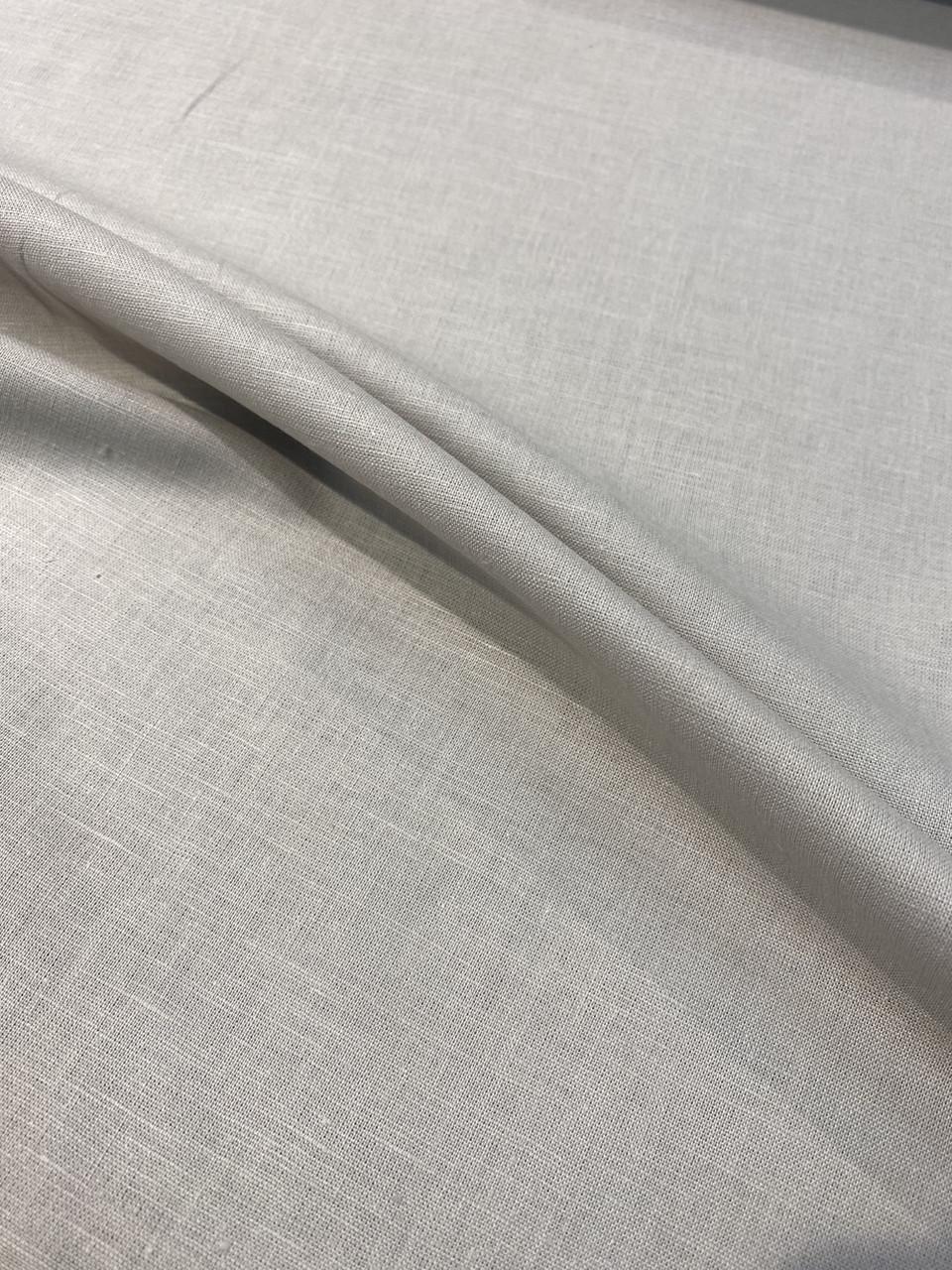 Ткань рубашечно-платьевая LINEN PLUS 56% льна и 44% хлопка 143 см 943/330 Бежевый - фото 4