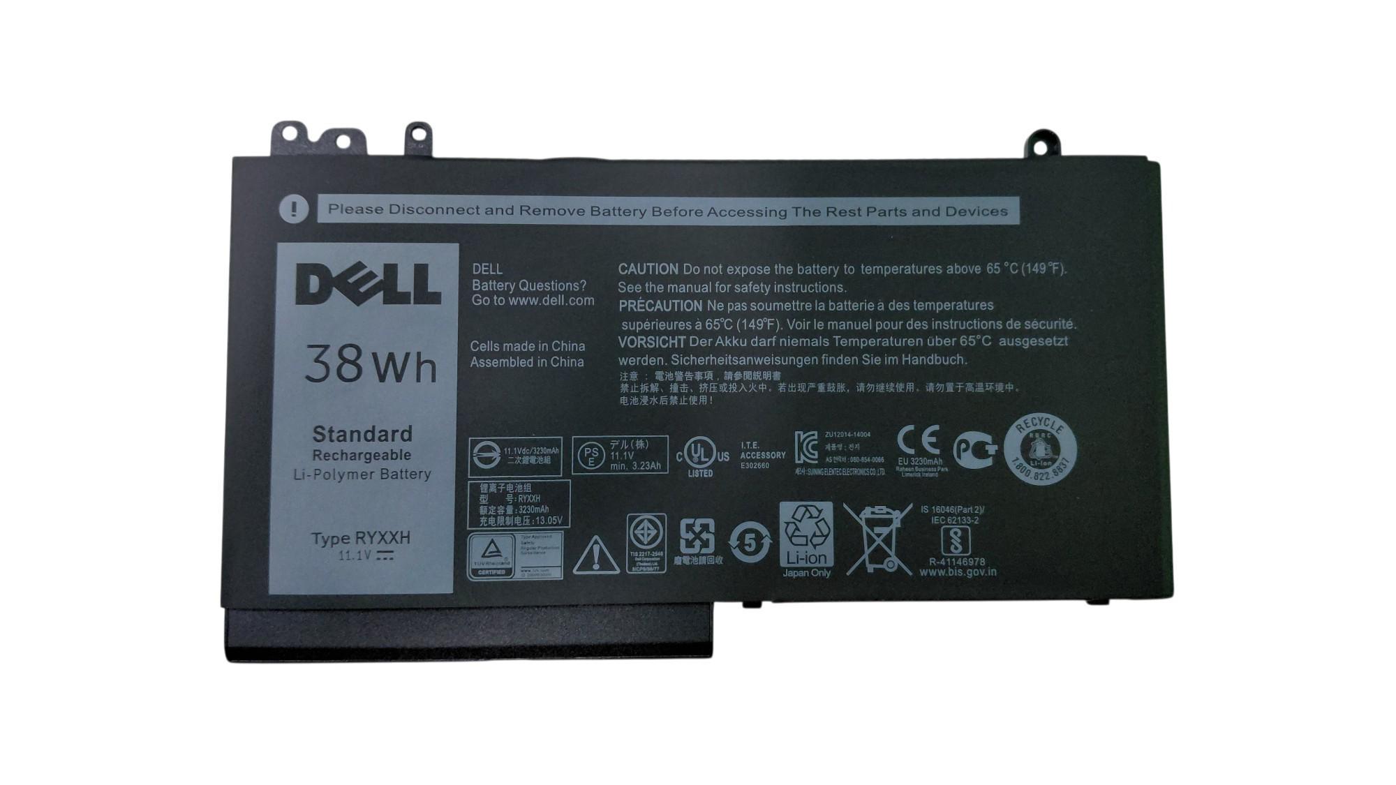 Аккумулятор для ноутбука Dell RYXXH 11,1V 3230 mAh Black