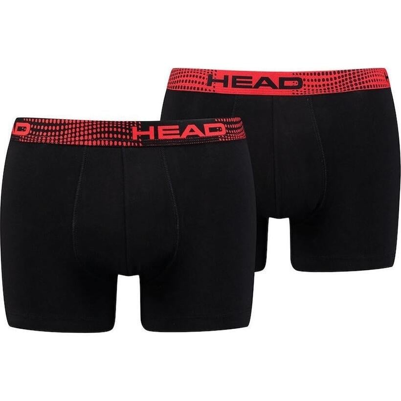 Трусы боксерки Head BASIC BOXER 2P 701221813-001 2 шт. M Черно-красный (56907-48)