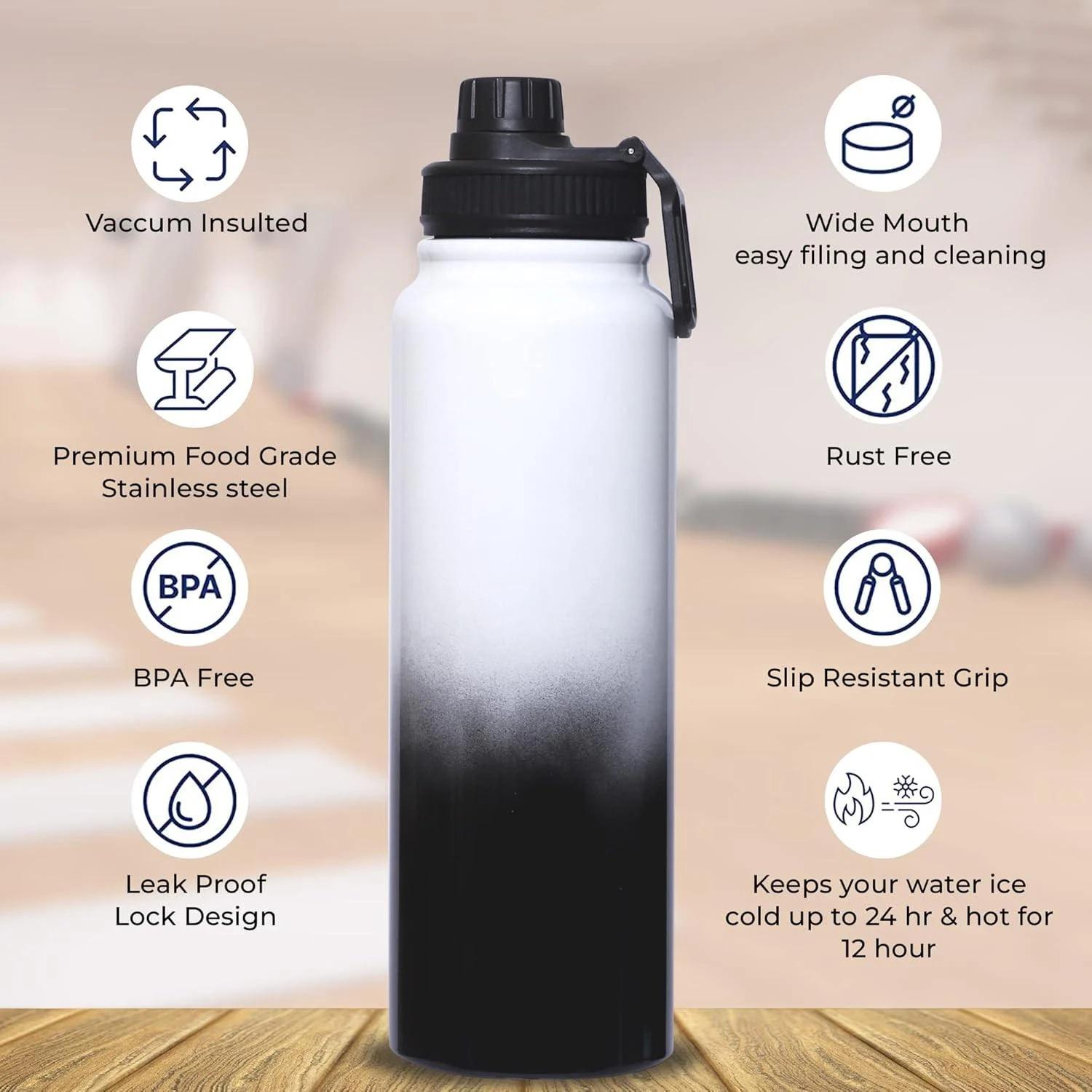 Термобутылка Sports 600 мл Black Gradient - фото 8