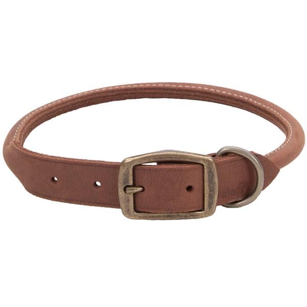 Ошейник кожаный круглый для собак Coastal Circle-T Round Dog Collar 1х40 см (03215_CHL16)