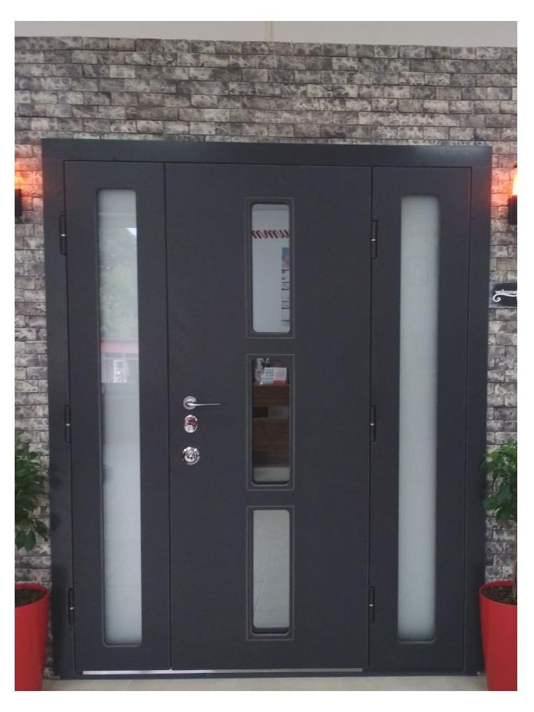 Двері вхідні Максимум NC80 полімер 2050х1600 мм Антрацит (6200591) - фото 2 Двері вхідні Максимум NC80 полімер 2050х1600 мм Антрацит (6200591) - фото 2