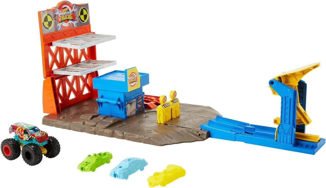 Іграшкова машинка Hot Wheels Monster Trucks Blast Station Playse Пригоди на станції (2046149157)