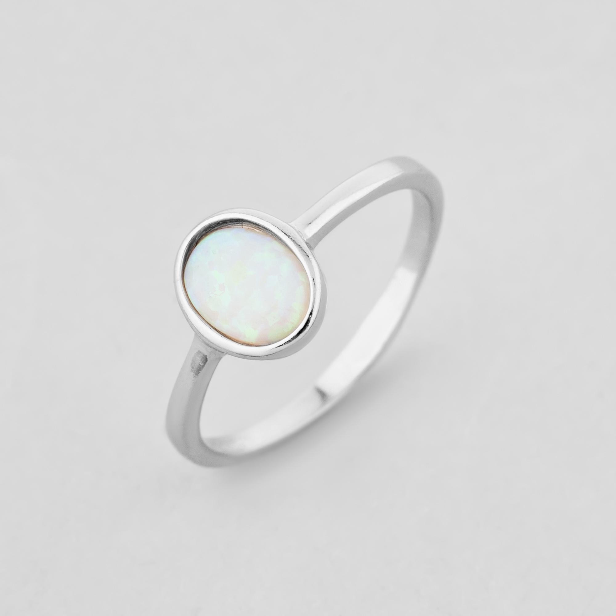 Серебряное кольцо Minimal Облака р. 16 (12606)