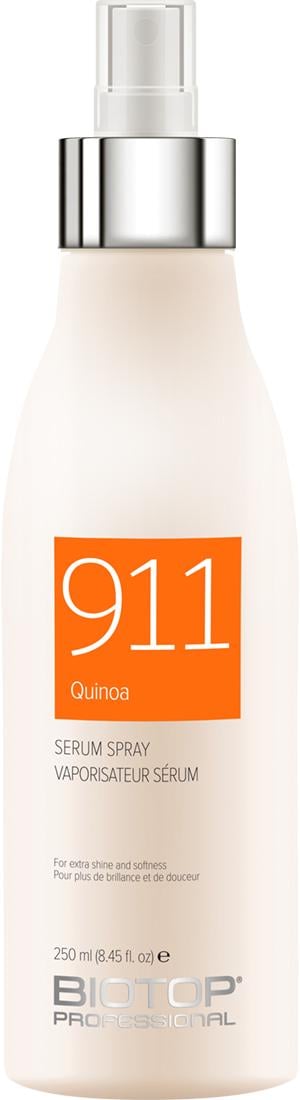 Спрей-сироватка відновлюючий для волосся BIOTOP 911 з протеїнами кіноа зволоження та блиск 250 мл (28613)
