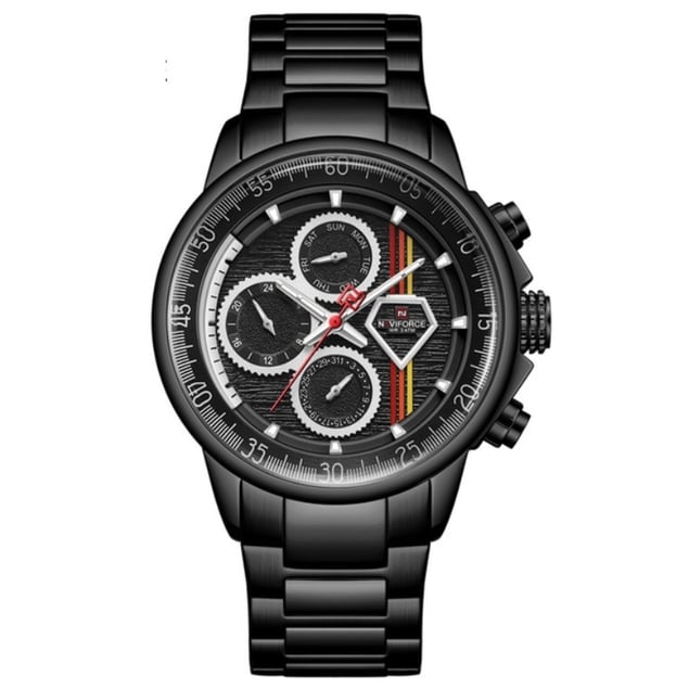 Часы наручные мужские Naviforce Racer Black (1297)